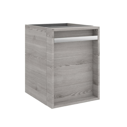 Wall hung storage unit 16 Inches (400) Bay pine