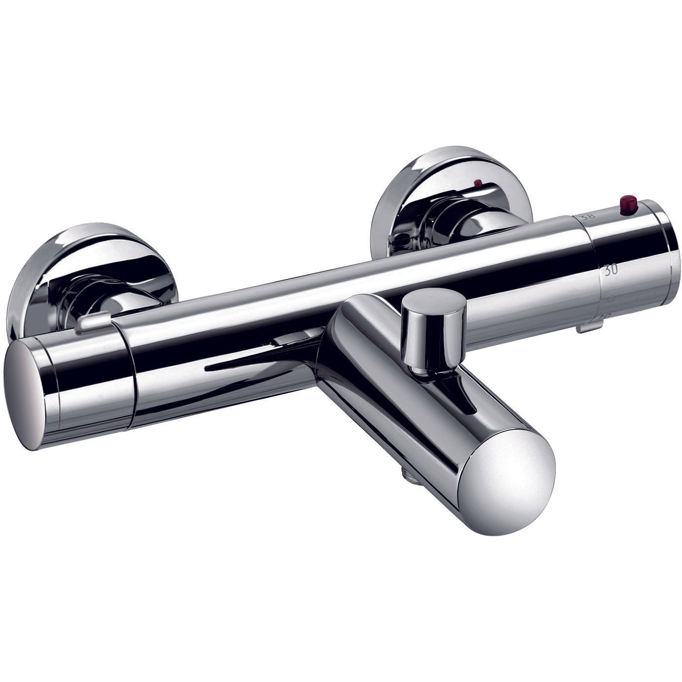 Bath and shower faucet thermostatic Digit 2 functions 961159
