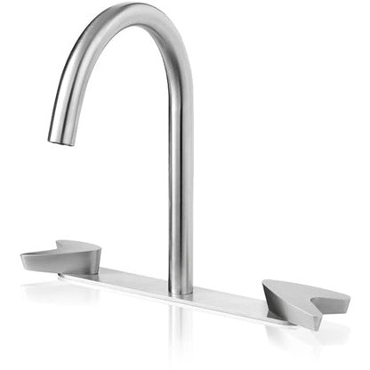 Lavabo faucet Arrow 3 holes stainless steel with base plate ARW120