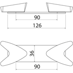 Valvole di intercettazione Lavabo Arrow con base ARW125