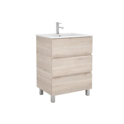 Vanity Fussion line 28 inches (700) 3 drawers Natural