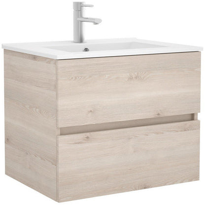 Vanity Fussion line 28 inches (700) 2 drawers Natural
