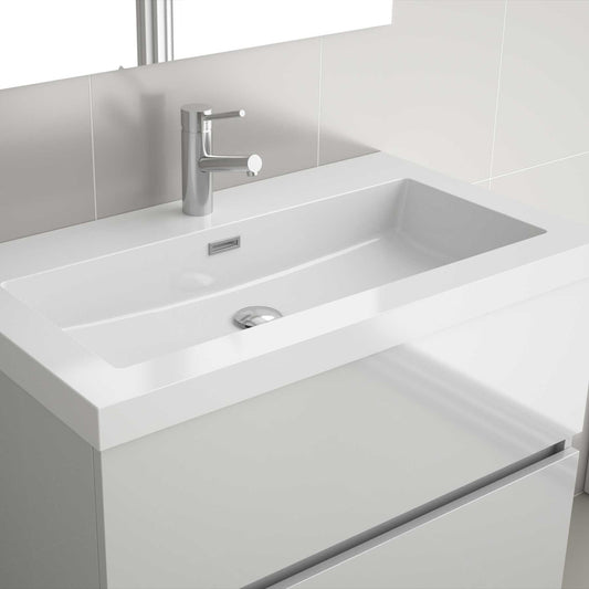 Countertop with integrated washbasin Mineral load Toscana