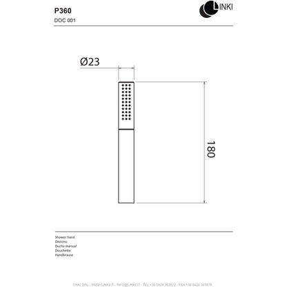 hand shower Docce stainless steel DOC001