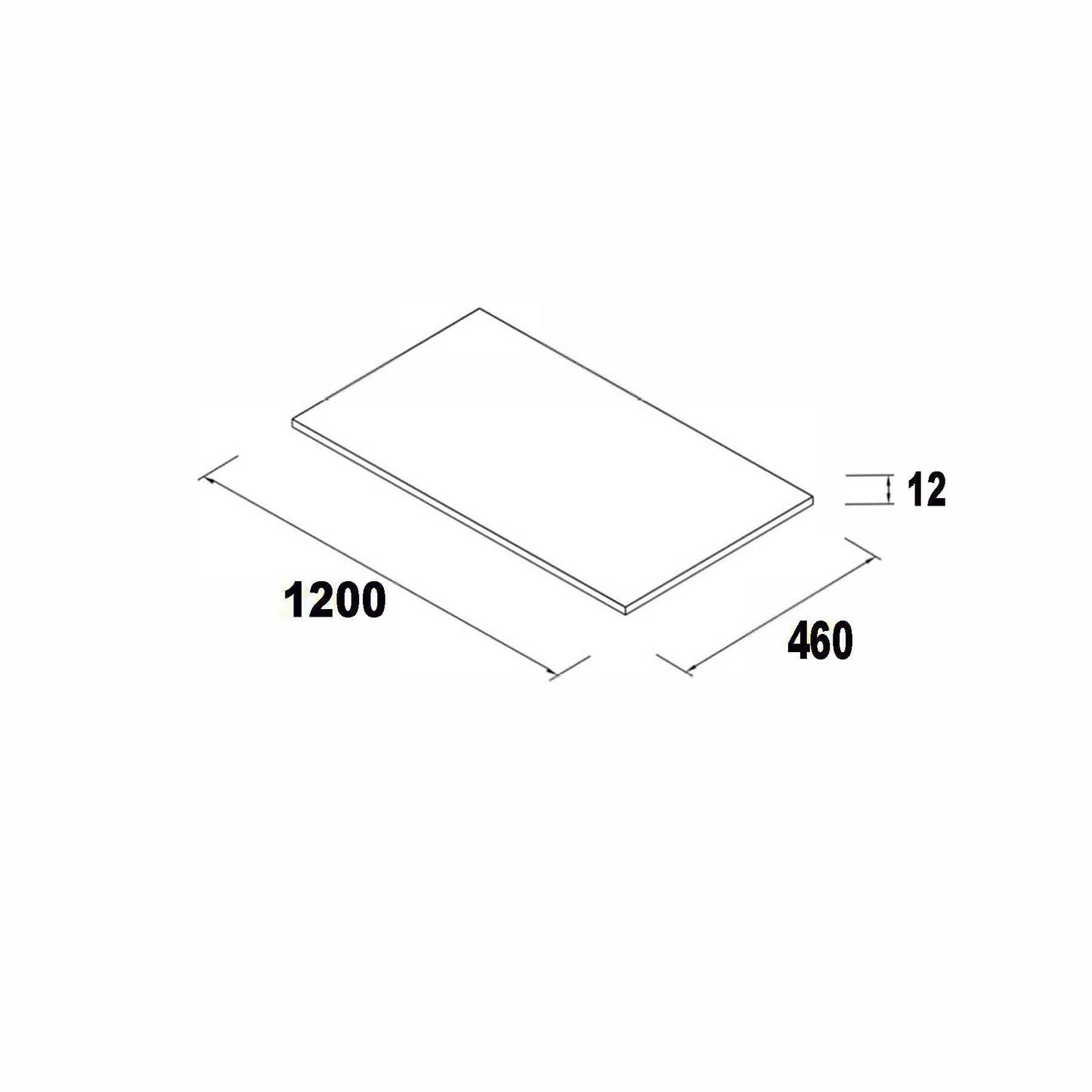 Lavabo intégré en Solid Surface Uniiq 1205