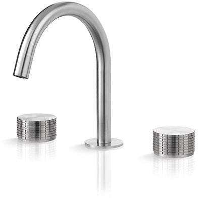Lavabo faucet 3 holes Kronos stainless steel KRO201
