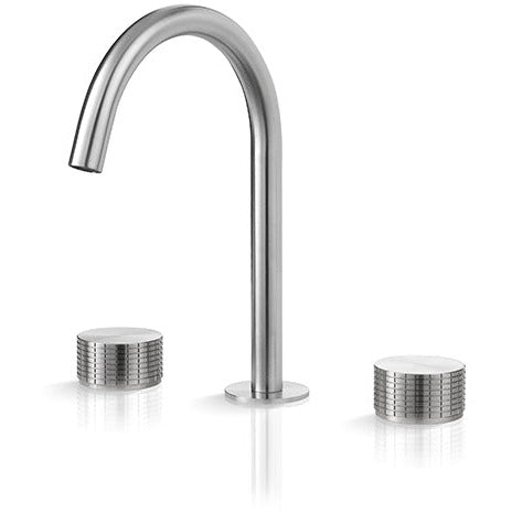 Lavabo faucet 3 holes Kronos stainless steel KRO202