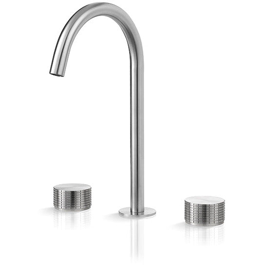 Lavabo faucet 3 holes Kronos stainless steel KRO203