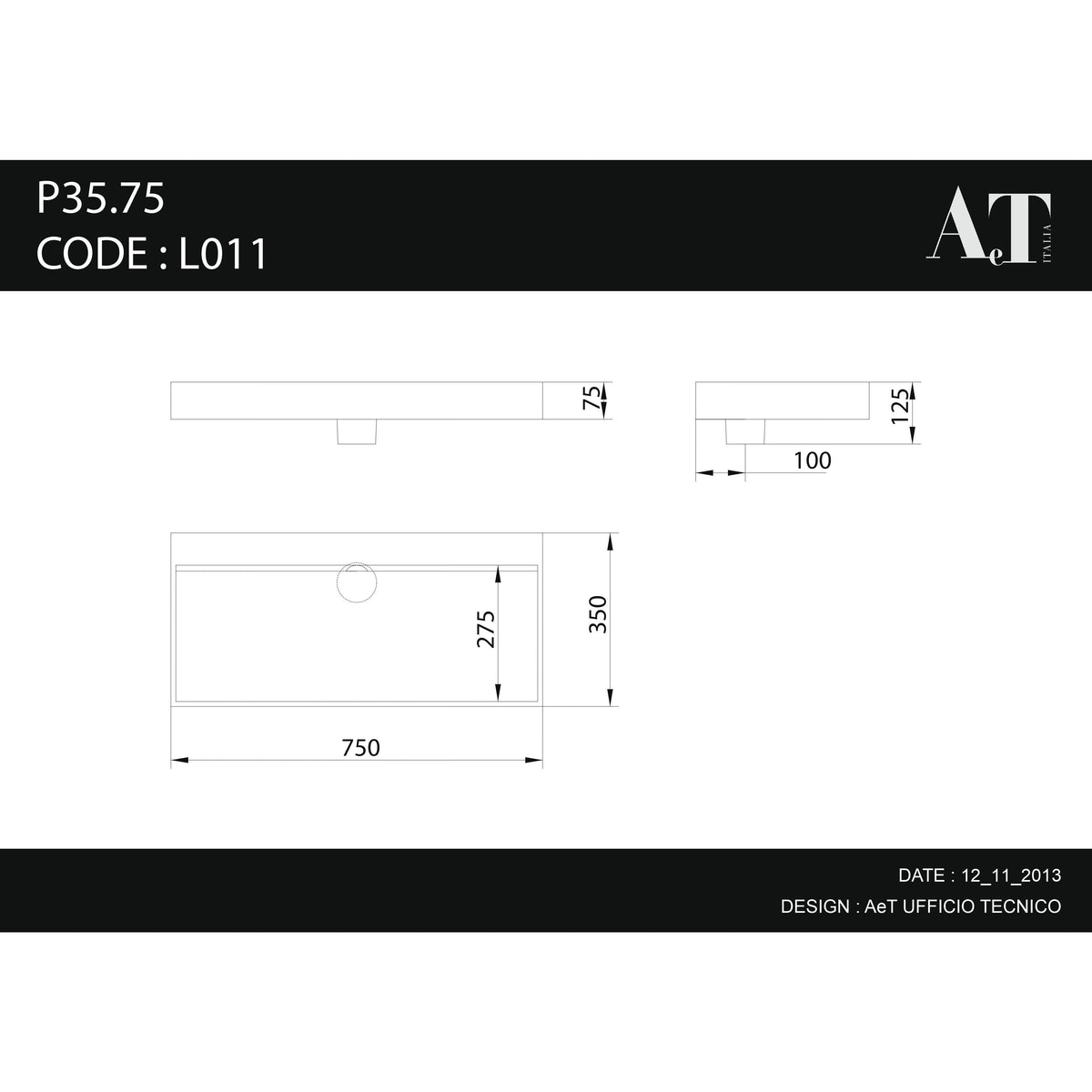 Porcelain Sink P35.75 L011