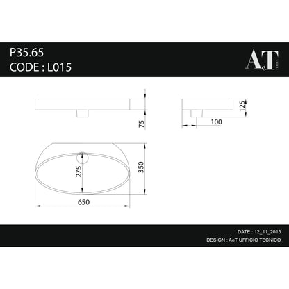 Porcelain Sink P35.65 L015