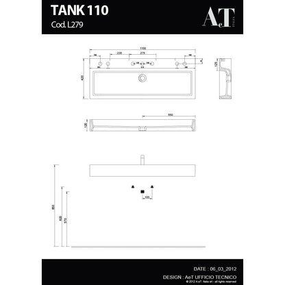 Évier en porcelaine TANK 110 L279