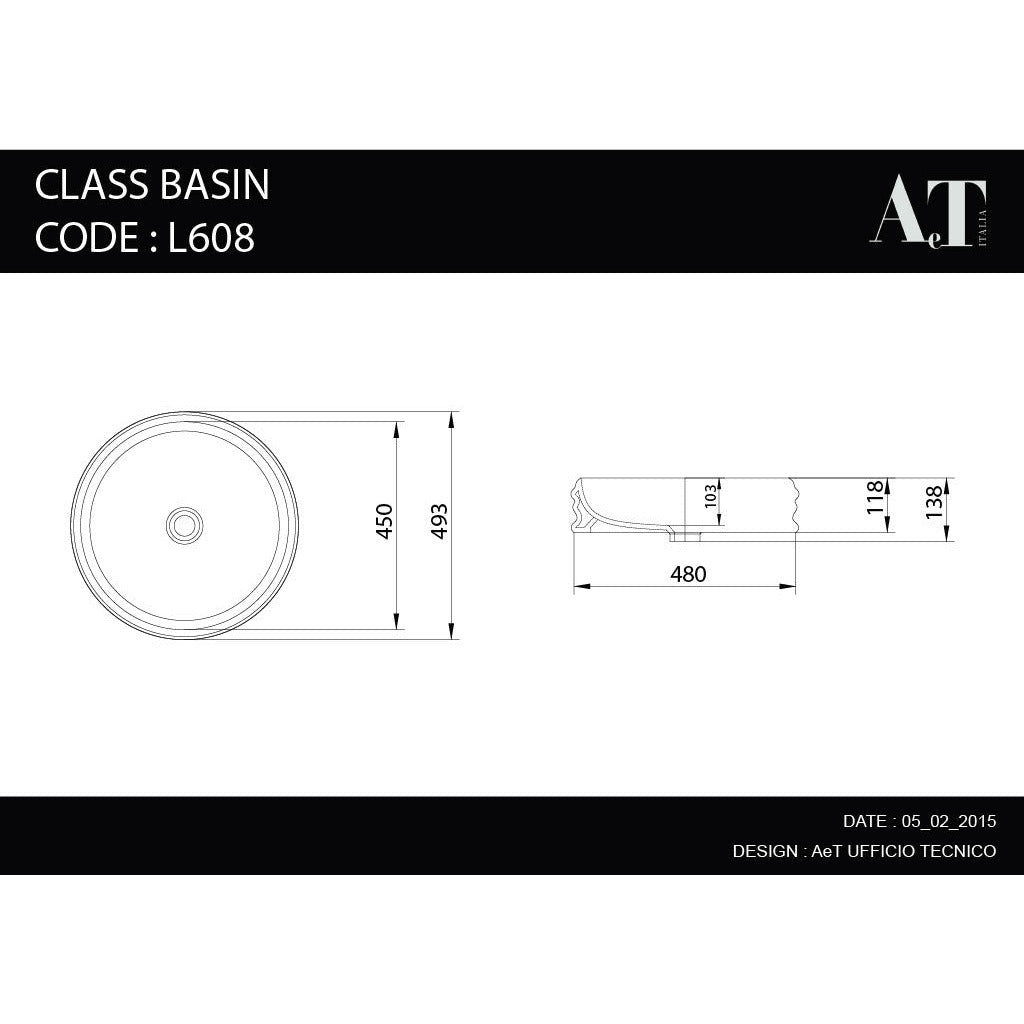 Porcelain Sink CLASS BASIN L608