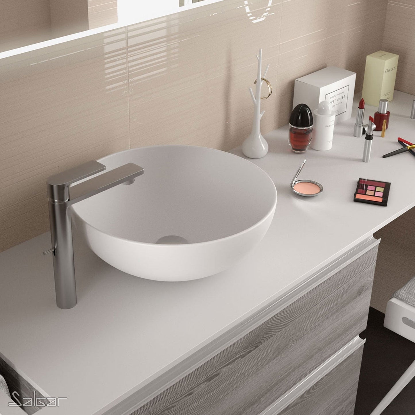 Vessel Porcelain Altiro matte white