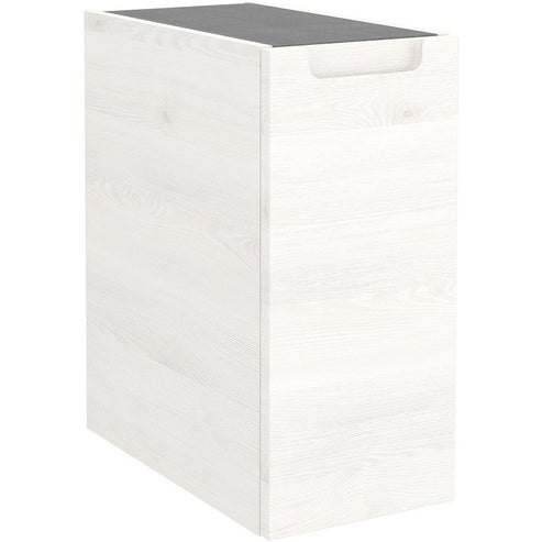 Wall hung storage unit 10 inches (250) MONTERREY Sbiancato one door (Left side opening)
