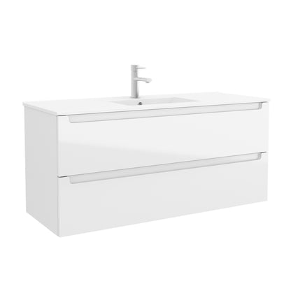 Vanity Monterrey 48 Inches (1200) 2 drawers Gloss white