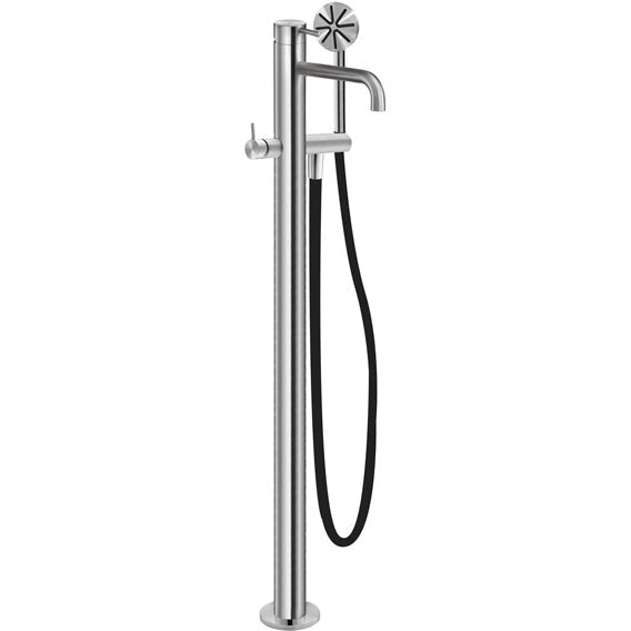 Bathtub faucet floor mount freestanding One stainless steel ONE072