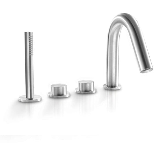 Bath faucet with hand shower Puro stainless steel PUR229