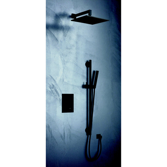 Shower kit QADRA KIT 8-38 SP Matte Black