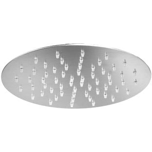 Shower head slim round 200mm adjustable stainless steel SOF034