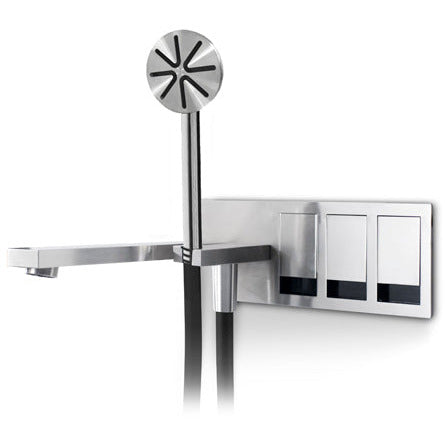 Bath and shower faucet wall mount TEK stainless steel TEK222