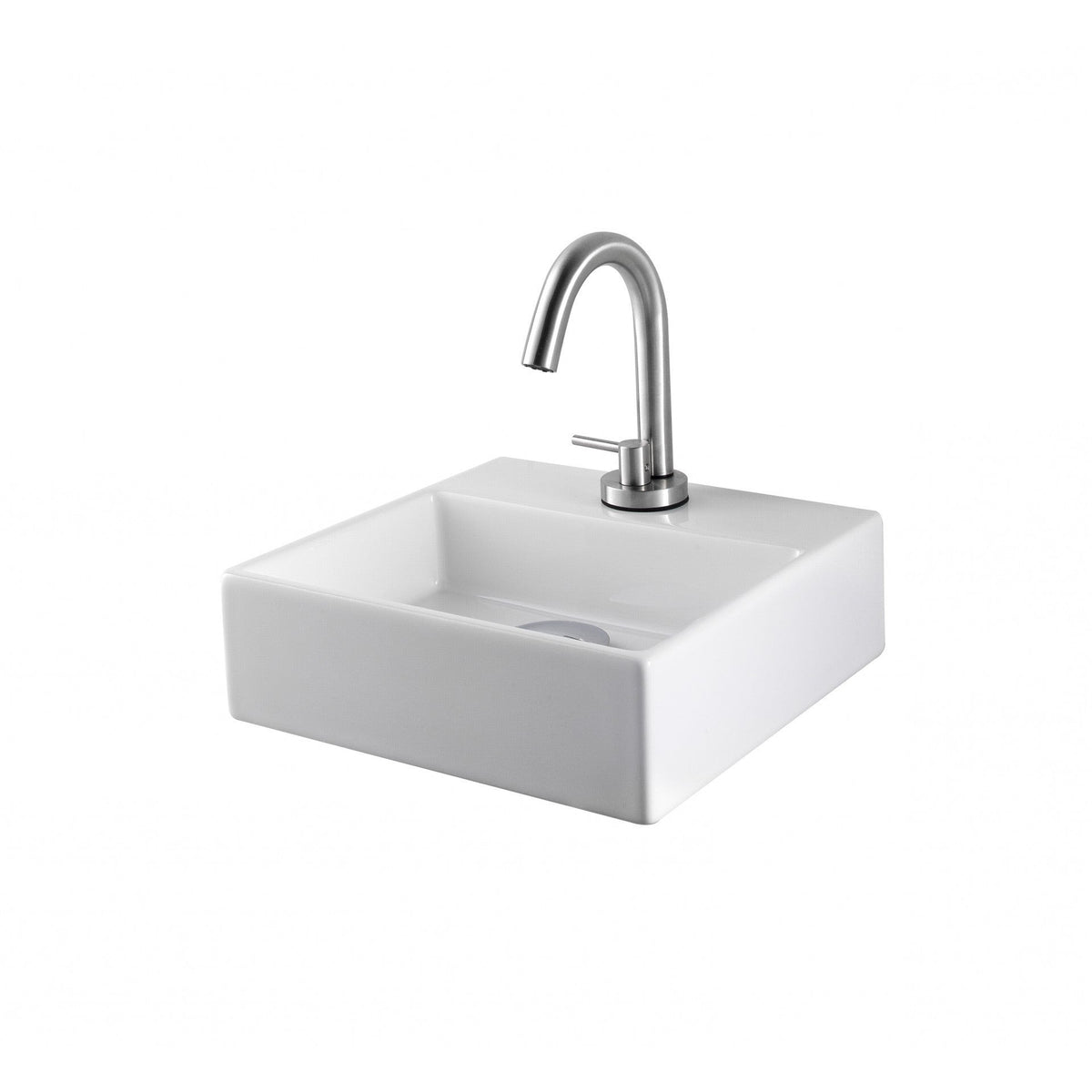 Lavabo en porcelaine AQUAFREDDA SQUARE L318