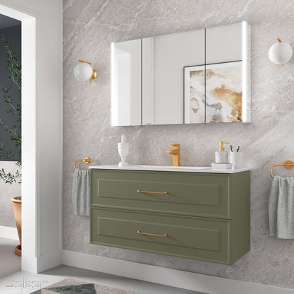 Vanity Renoir 40 pollici (1000) 2 cassetti Verde foresta