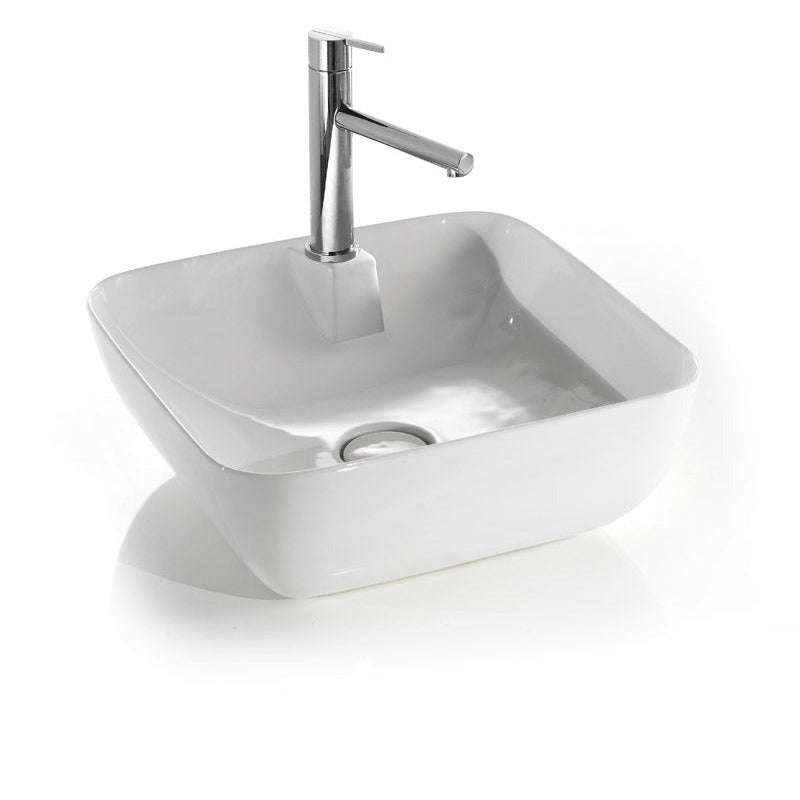Lavabo en porcelaine ELITE SQUARE L606