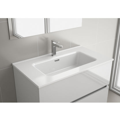 Countertop with integrated washbasin Porcelain Constanza