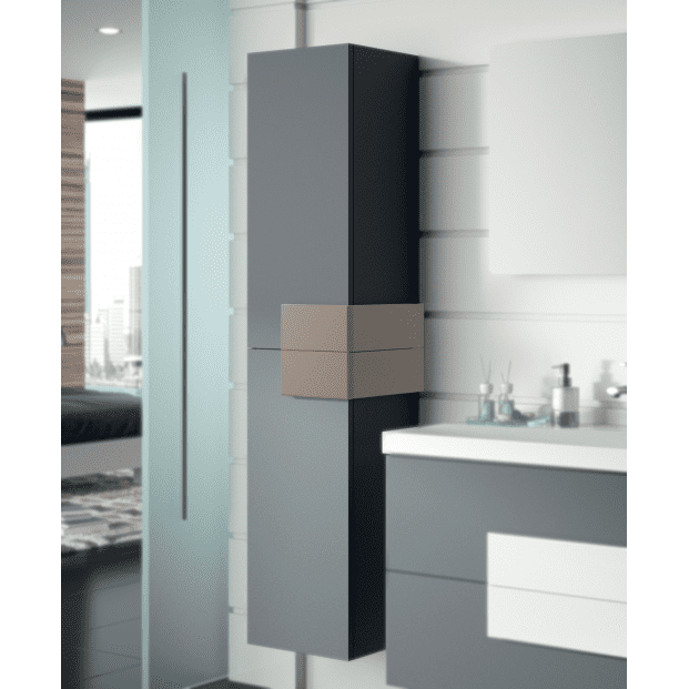 Linen cabinet Cronos matte grey 21958