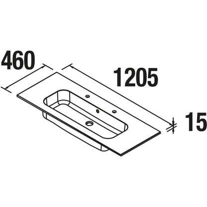 Countertop with integrated washbasin Sofia CENTERED Mineral marmo *LQ*