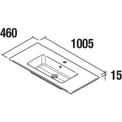Countertop with integrated washbasin Sofia CENTERED Mineral marmo *LQ*