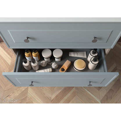 Vanity Renoir 48 pollici (1200) 4 cassetti Blu nebbia