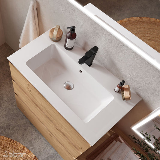 Countertop with integrated washbasin Sofia CENTERED Mineral marmo *LQ*