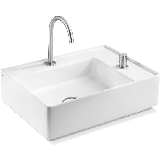 Lavabo en porcelaine FLY RECTANGULAIRE L640