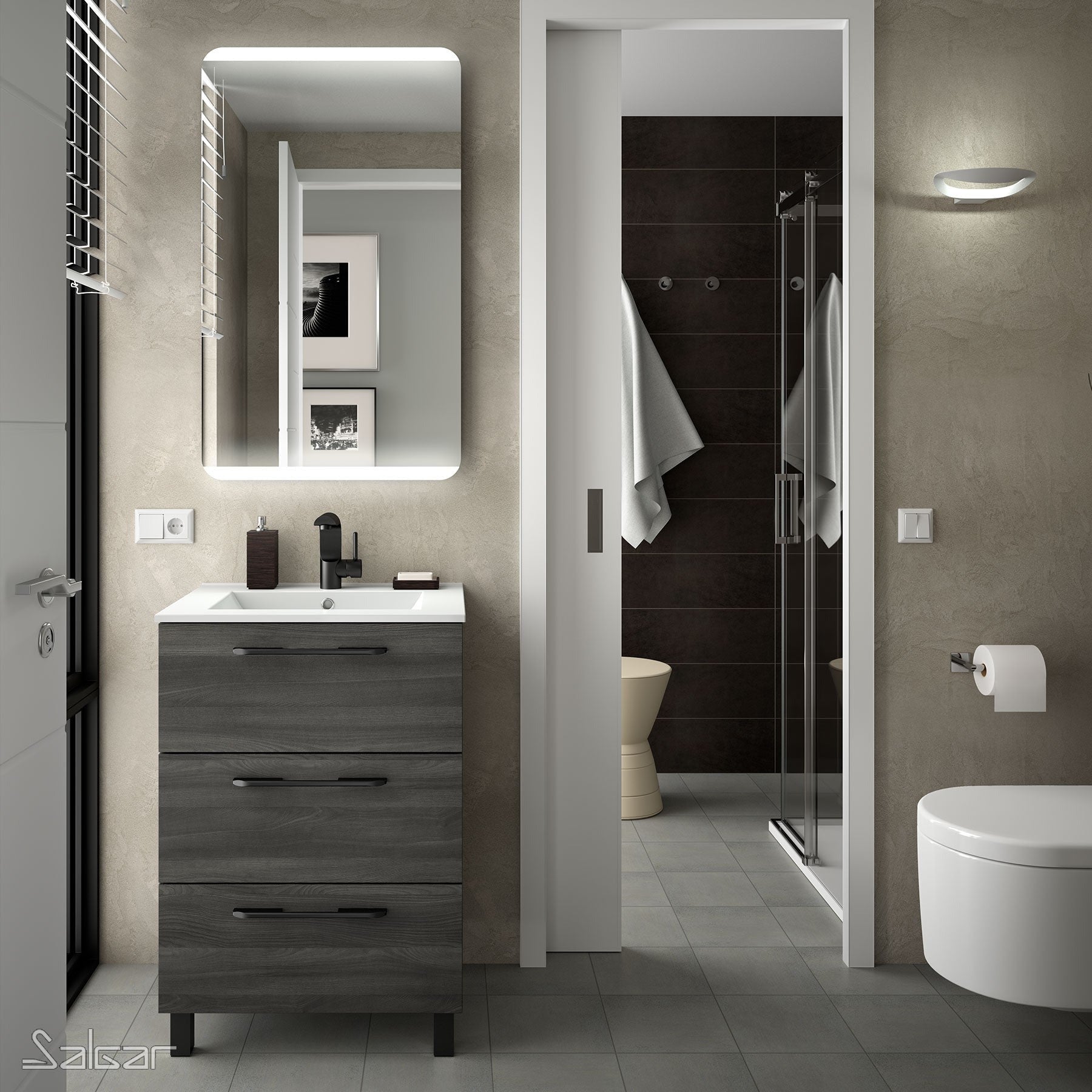 Slagar mirrors with LED – Pierdeco Design Inc.