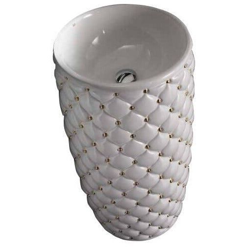 Lavabo autoportant L107, collection TOTEM CLASS, en porcelaine