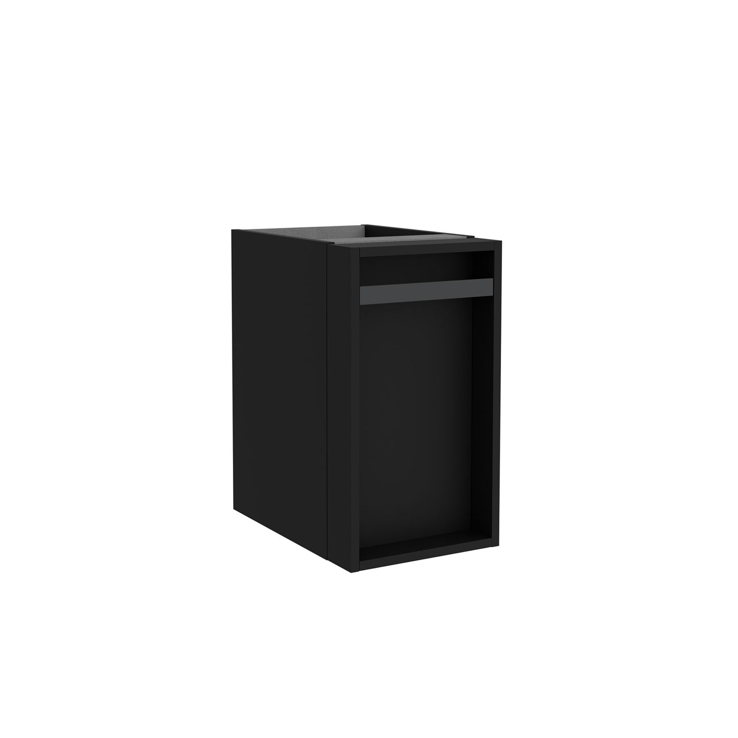 Wall hung storage unit 12 Inches (300) Alliance Black matte